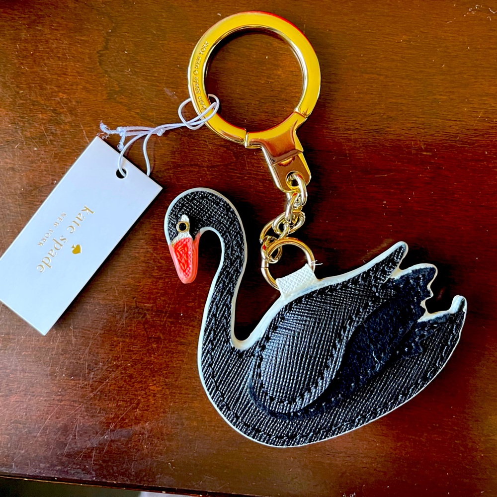 Kate Spade NWT Swan Keychain